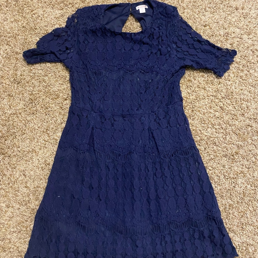 Navy blue dress worn at weddings but no longer fits